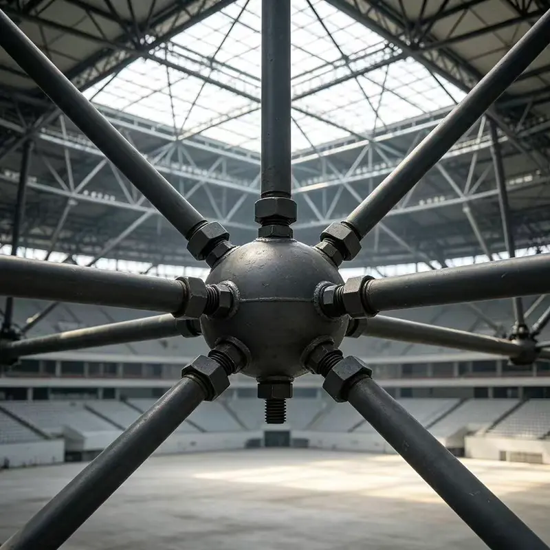 Ocelová konstrukce Space Frame pro velké prostory